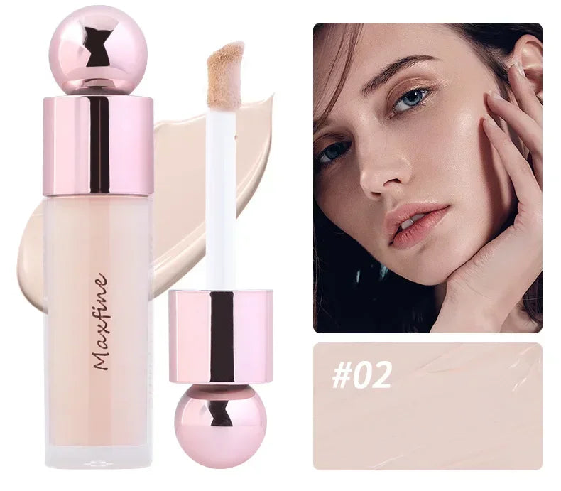 Heallor Matte Face Concealer Foundation Professional Long-lasting Coverage Concealing Liquid Foundation Cream for Face Makeup Co