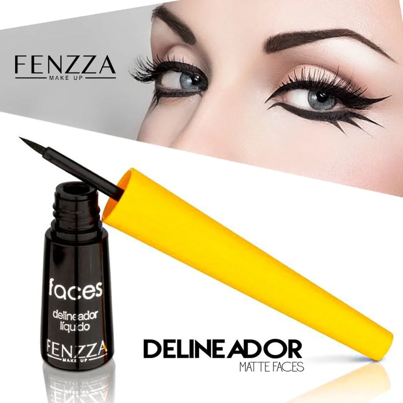 Fenzza FZ13005 Black Liquid Eyeliner Faces