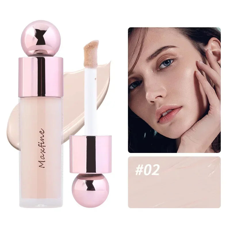 Heallor Matte Face Concealer Foundation Professional Long-lasting Coverage Concealing Liquid Foundation Cream for Face Makeup Co