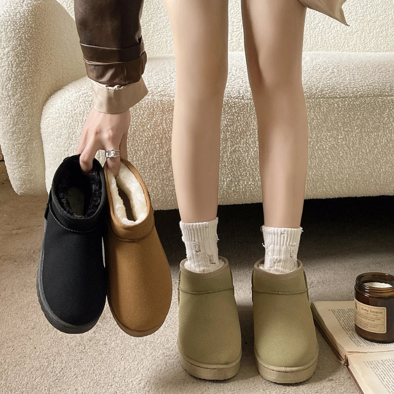 Bota Feminina Ultra Mini Forrada LINLING – Inverno Quentinho com Estilo de Luxo!
