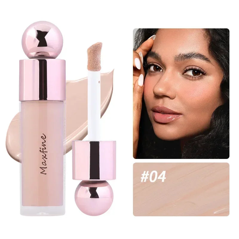 Heallor Matte Face Concealer Foundation Professional Long-lasting Coverage Concealing Liquid Foundation Cream for Face Makeup Co