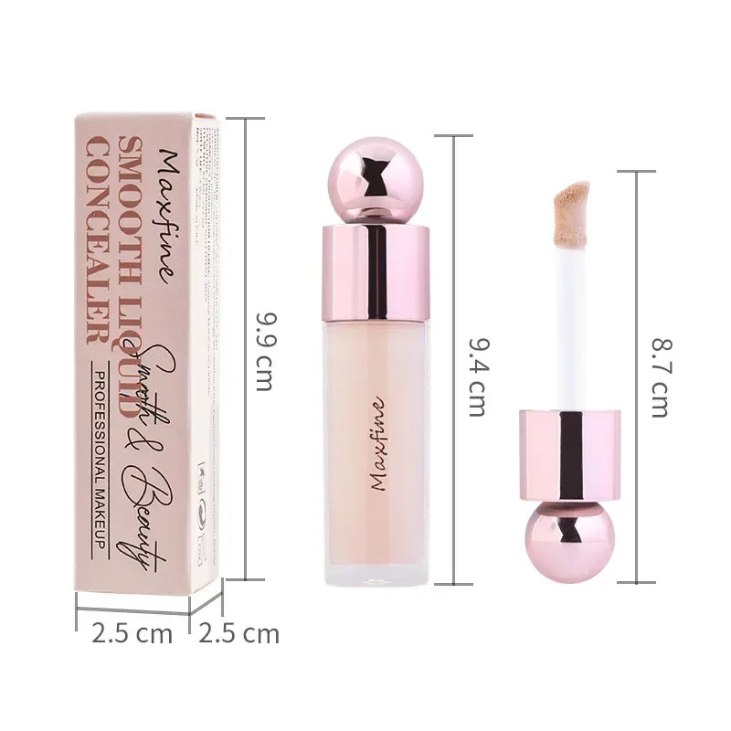 Heallor Matte Face Concealer Foundation Professional Long-lasting Coverage Concealing Liquid Foundation Cream for Face Makeup Co