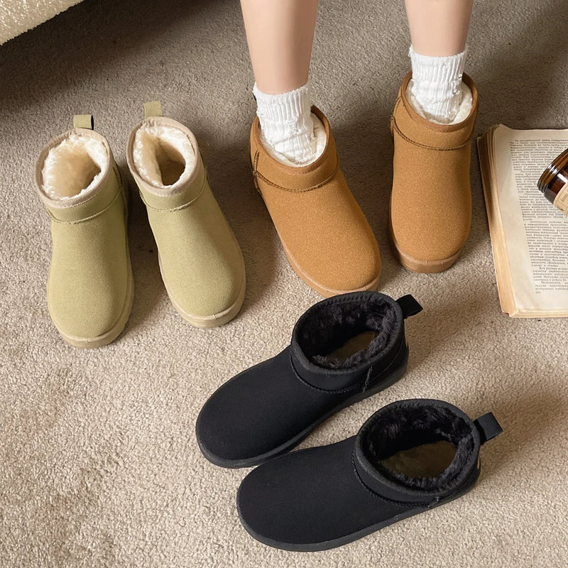 Bota Feminina Ultra Mini Forrada LINLING – Inverno Quentinho com Estilo de Luxo!