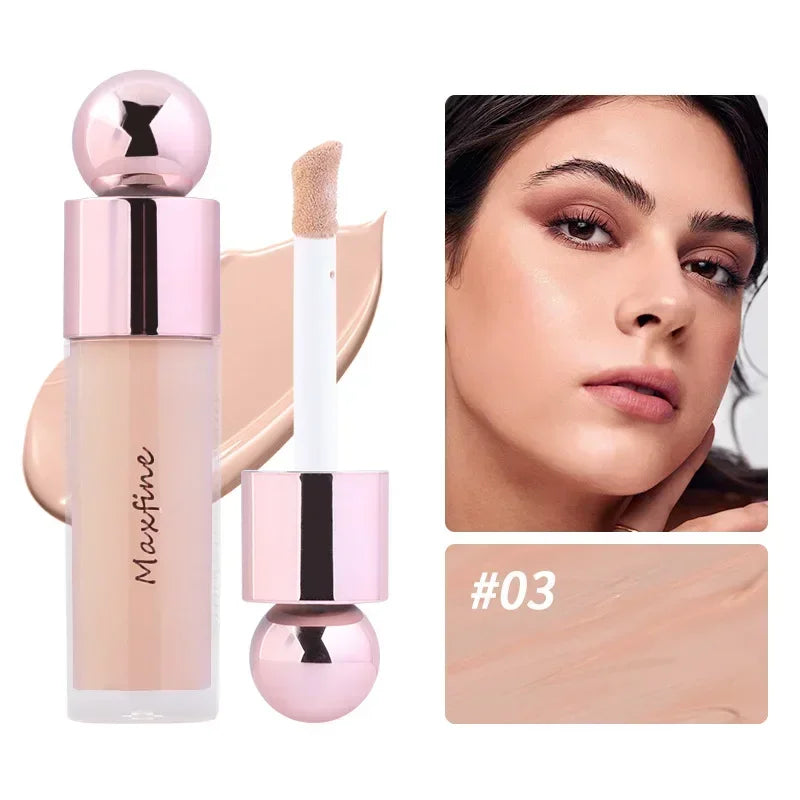 Heallor Matte Face Concealer Foundation Professional Long-lasting Coverage Concealing Liquid Foundation Cream for Face Makeup Co