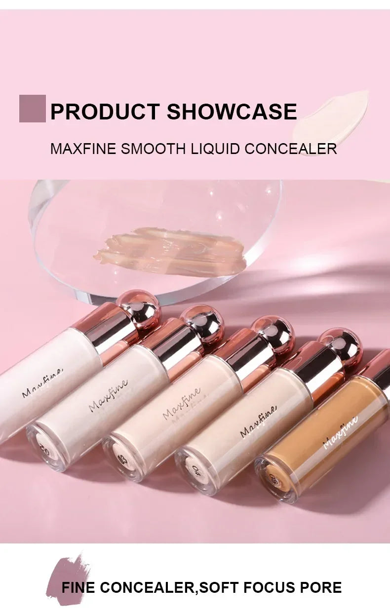 Heallor Matte Face Concealer Foundation Professional Long-lasting Coverage Concealing Liquid Foundation Cream for Face Makeup Co