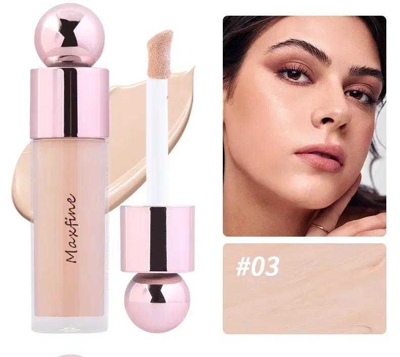 Heallor Matte Face Concealer Foundation Professional Long-lasting Coverage Concealing Liquid Foundation Cream for Face Makeup Co