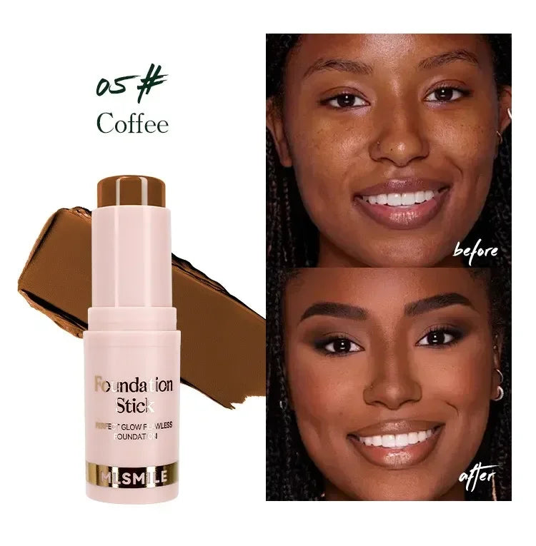 Heallor 6Color Foundation Stick Medium Coverage Sculpt Face Outline Acne Spot Dark Circle Moisturize Brightening BB Cream Concea